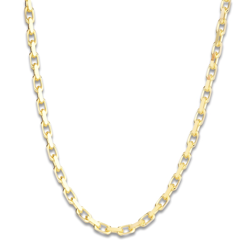 Main Image 1 of Cable Chain Necklace 3.6mm Solid 14K Yellow Gold 24"