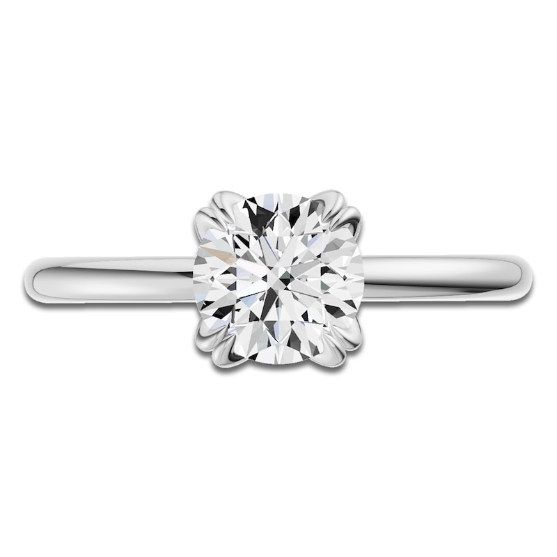 Main Image 3 of Round-Cut Diamond Solitaire Engagement Ring 1-1/2 ct tw 14K White Gold  (I2/I)