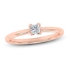 Thumbnail Image 1 of Princess-Cut Diamond Solitaire Engagement Ring 1/4 ct tw 14K Rose Gold (I2/I)