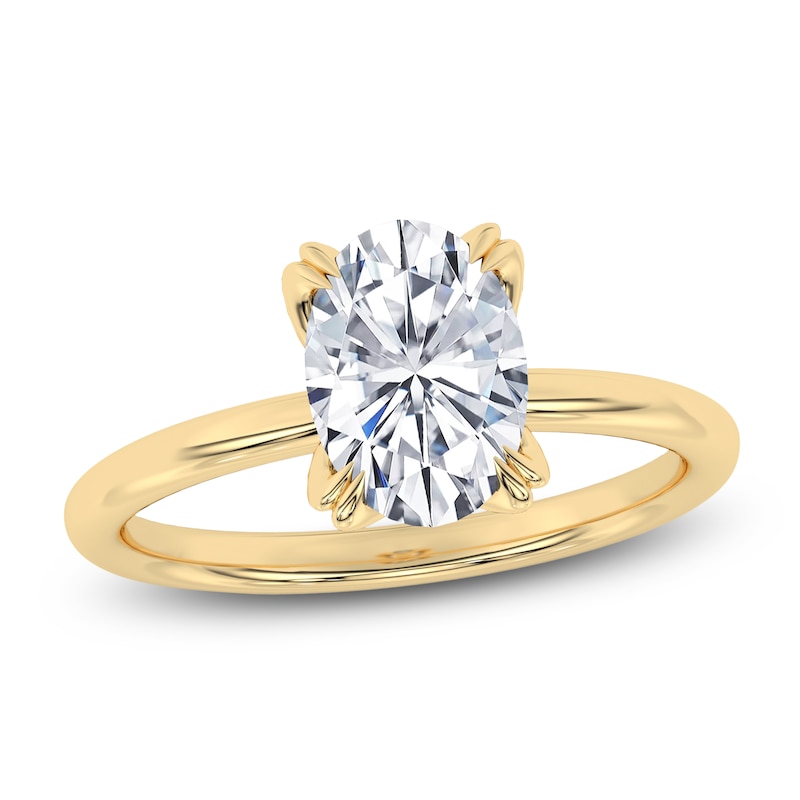 Main Image 1 of Oval-Cut Diamond Solitaire Engagement Ring 2 ct tw 14K Yellow Gold (I2/I)