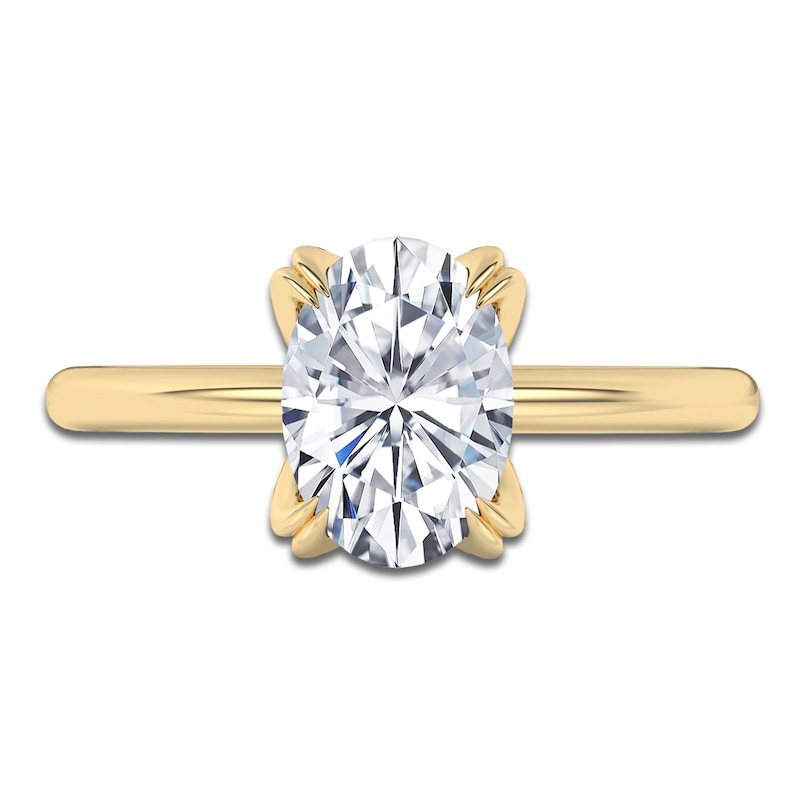Main Image 3 of Oval-Cut Diamond Solitaire Engagement Ring 2 ct tw 14K Yellow Gold (I2/I)