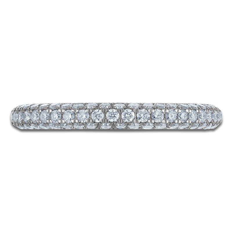Main Image 3 of Vera Wang VOW Lab-Grown Diamond Pavé Wedding Band 1/2 ct tw 14K White Gold