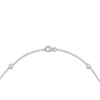 Thumbnail Image 3 of Lab-Grown Diamond Bezel-Set Station Necklace 1 ct tw 10K White Gold 18"