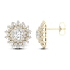 Thumbnail Image 1 of Lab-Grown Diamond Dahlia Flower Earrings 2 ct tw 14K Yellow Gold