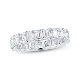 Emerald-Cut Lab-Grown Diamond Eternity Band 3-5/8 - 4-5/8 ct tw 14K White Gold