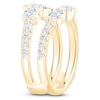 Thumbnail Image 2 of Oval & Round-Cut Lab-Grown Diamond Enhancer Ring 1-1/2 ct tw 14K Yellow Gold
