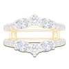 Thumbnail Image 3 of Oval & Round-Cut Lab-Grown Diamond Enhancer Ring 1-1/2 ct tw 14K Yellow Gold