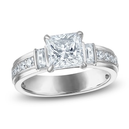 Vera Wang VOW Princess-Cut Lab-Grown Diamond Engagement Ring 2-3/8 ct tw 14K White Gold