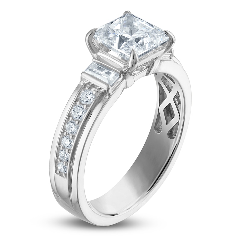 Main Image 2 of Vera Wang VOW Princess-Cut Lab-Grown Diamond Engagement Ring 2-3/8 ct tw 14K White Gold