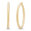 Thumbnail Image 2 of Diamond-Cut Hoop Earrings 14K Yellow Gold 30mm