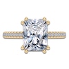 Thumbnail Image 3 of Radiant-Cut Lab-Grown Diamond Hidden Halo Engagement Ring 2-1/3 ct tw 14K Yellow Gold