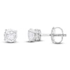Thumbnail Image 1 of Storied Diamond Sands of Eternity Round-Cut Solitaire Hidden Halo Stud Earrings 1-1/5 ct tw Platinum (VS2/H)