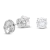 Thumbnail Image 2 of Storied Diamond Sands of Eternity Round-Cut Solitaire Hidden Halo Stud Earrings 1-1/5 ct tw Platinum (VS2/H)