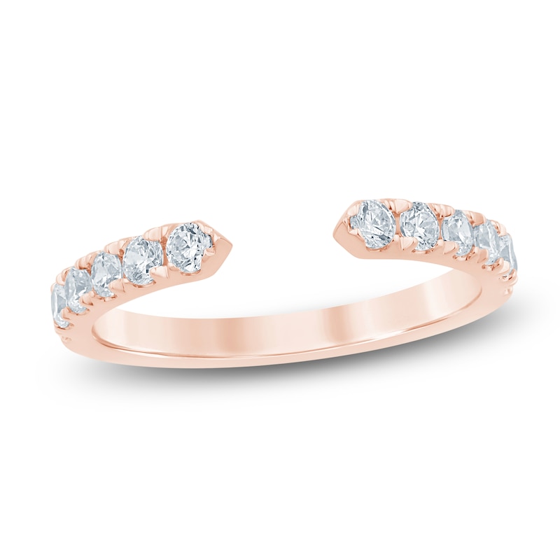 Main Image 1 of Certified Diamond Open Anniversary Ring 5/8 ct tw 14K Rose Gold