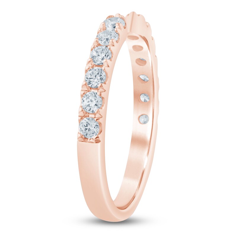 Main Image 2 of Certified Diamond Open Anniversary Ring 5/8 ct tw 14K Rose Gold