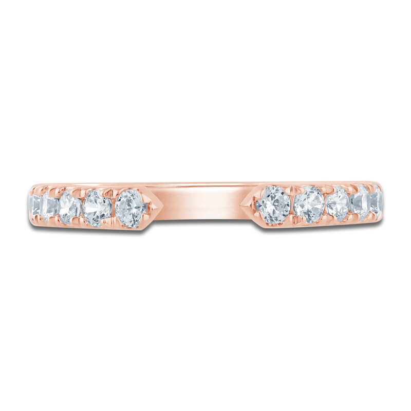 Main Image 3 of Certified Diamond Open Anniversary Ring 5/8 ct tw 14K Rose Gold