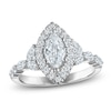 Thumbnail Image 1 of Brilliant Moments Certified Marquise-Cut Halo Engagement Ring 1-1/2 ct tw 14K White Gold