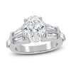 Thumbnail Image 1 of Oval-Cut Lab-Grown Diamond Engagement Ring 3-1/2 ct tw 14K White Gold