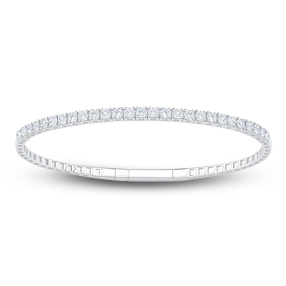 Jared Signature Lab-Grown Diamond Flex Bangle Bracelet 2 ct tw 14K White Gold