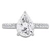 Thumbnail Image 3 of Pear-Shaped Lab-Grown Diamond Hidden Halo Engagement Ring 2-1/2 ct tw 14K White Gold