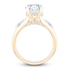 Thumbnail Image 2 of Oval-Cut Lab-Grown Diamond Hidden Halo Engagement Ring 3-1/3 ct tw 14K Yellow Gold