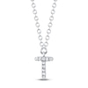 Thumbnail Image 1 of Shy Creation Diamond Accent Initial "T" Necklace 14K White Gold 18" SC55007903-T