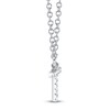Thumbnail Image 2 of Shy Creation Diamond Accent Initial "T" Necklace 14K White Gold 18" SC55007903-T