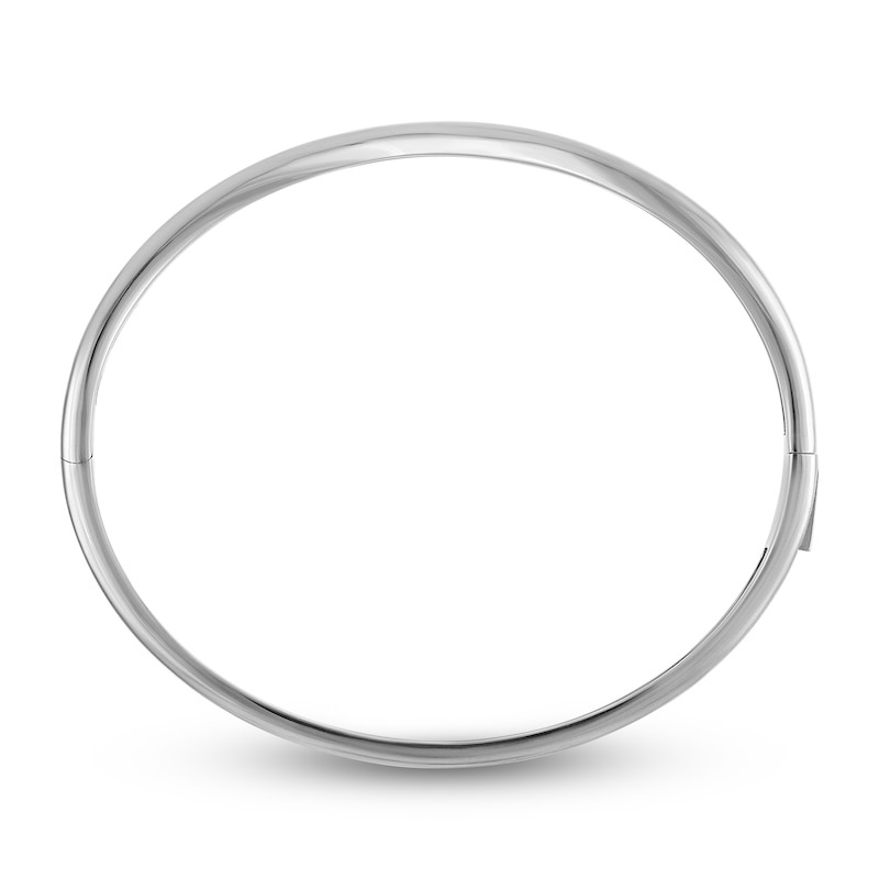 Main Image 3 of Jared Signature Small Organic Shape Bangle Bracelet Semi-Solid Sterling Silver