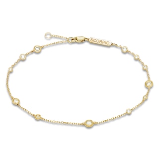 Constellations by Jared Lab-Grown Diamond Scorpio Bracelet 1/2 ct tw 10K Yellow Gold 7.5"