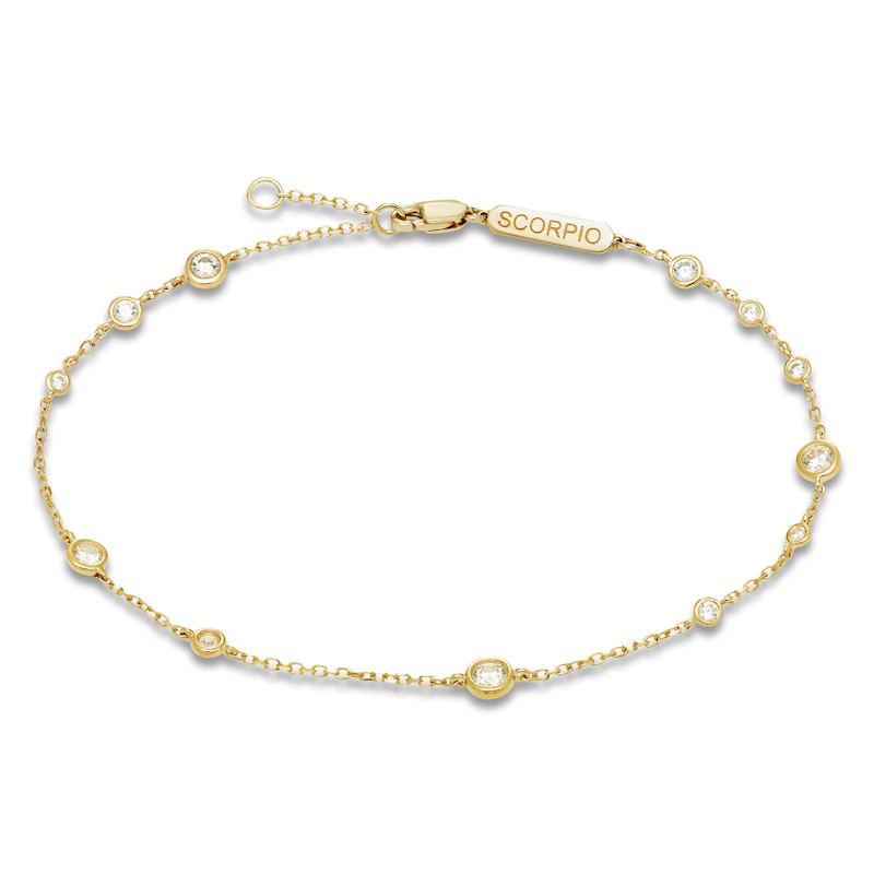 Main Image 1 of Constellations by Jared Lab-Grown Diamond Scorpio Bracelet 1/2 ct tw 10K Yellow Gold 7.5"