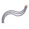 Thumbnail Image 1 of Le Vian Natural Sapphire Tennis Bracelet 1-1/3 ct tw Diamonds 14K Strawberry Gold