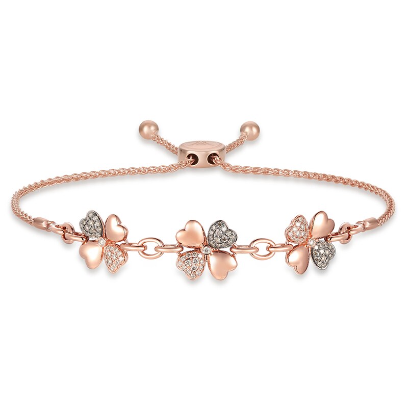Main Image 1 of Le Vian Creme Brulee Diamond Bolo Bracelet 3/4 ct tw 14K Strawberry Gold