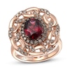 Thumbnail Image 0 of Le Vian Creme Brulee Rhodolite Ring 5/8 ct tw Diamonds 14K Strawberry Gold