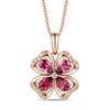 Thumbnail Image 1 of Le Vian Creme Brulee Rhodolite Necklace 1/5 ct tw Diamonds 14K Strawberry Gold 20"