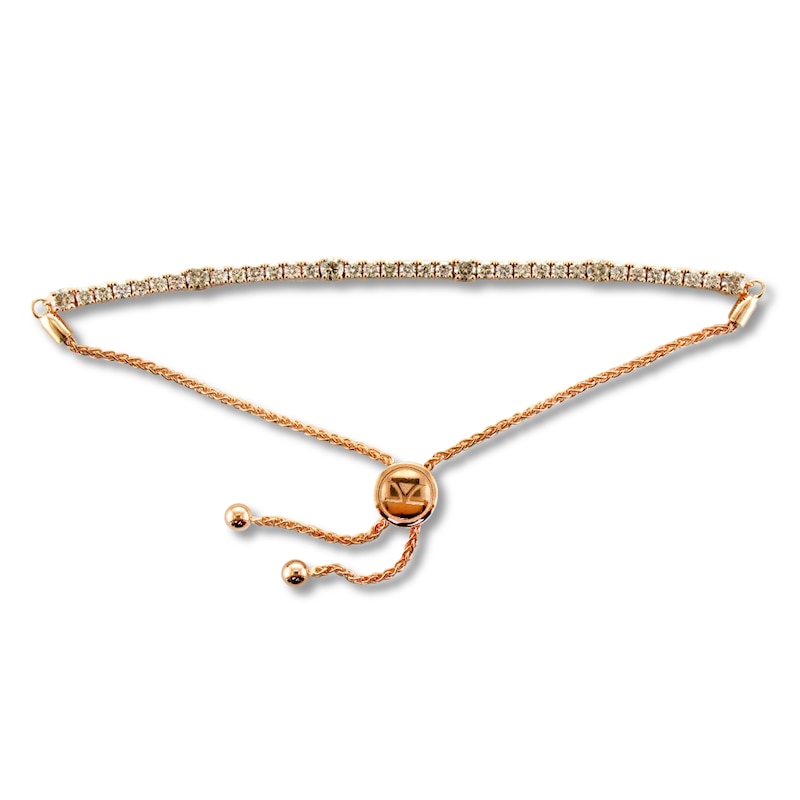 Main Image 1 of Le Vian Creme Brulee Bolo Bracelet 2-1/3 ct tw Diamonds 14K Strawberry Gold