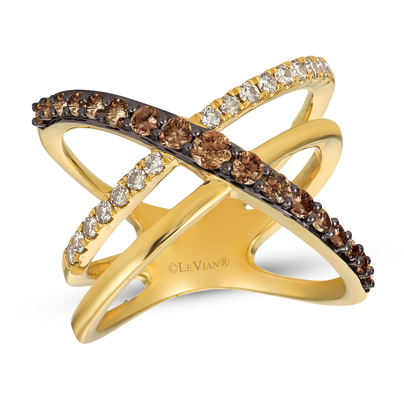 Le Vian Creme Brulee Diamond Ring 3/4 ct tw 14K Honey Gold