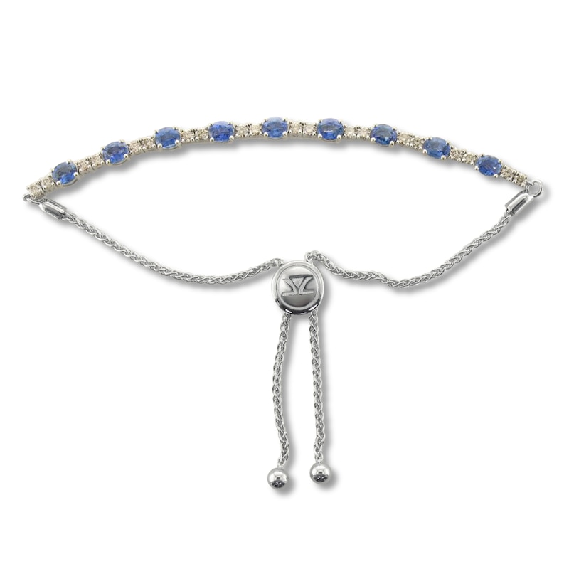 Main Image 1 of Le Vian Creme Brulee Natural Sapphire Bolo Bracelet 7/8 ct tw Diamonds 14K Vanilla Gold