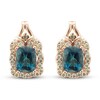 Thumbnail Image 1 of Le Vian Creme Brulee Natural Topaz Earrings 3/4 ct tw Diamonds 14K Strawberry Gold