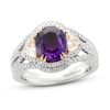 Thumbnail Image 0 of Le Vian Couture Purple Sapphire Ring 3/4 ct tw Diamonds Platinum/18K Strawberry Gold