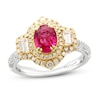 Thumbnail Image 0 of Le Vian Couture Pink Sapphire Ring 7/8 ct tw Diamonds 18K Two-Tone Gold