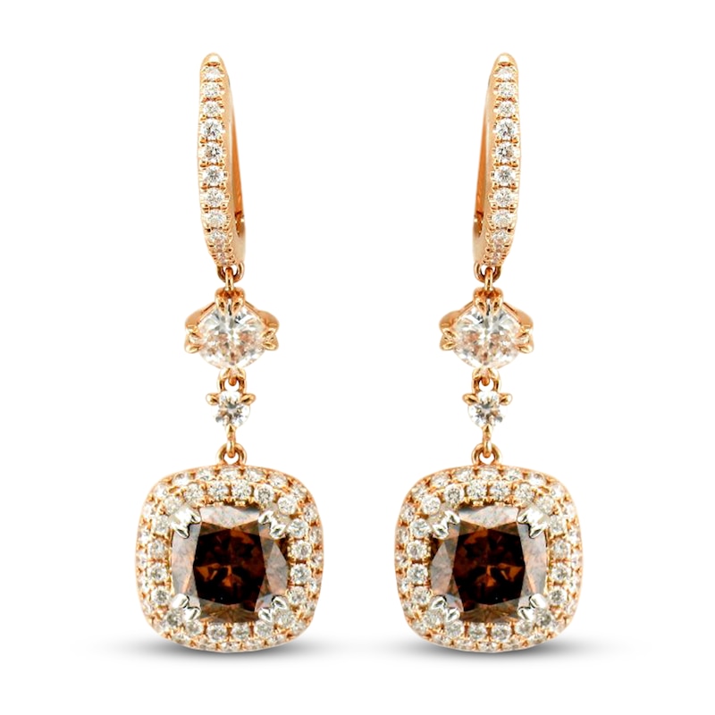 Main Image 1 of Le Vian Couture Diamond Earrings 5 1/6 ct tw Diamonds 18K Two-Tone Gold