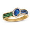 Thumbnail Image 0 of Le Vian Sapphire/Garnet Ring 1/8 ct tw Diamonds 18K Honey Gold