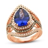 Thumbnail Image 0 of Le Vian Couture Natural Tanzanite Ring 1-1/3 ct tw Diamonds 18K Strawberry Gold