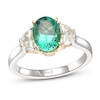 Thumbnail Image 0 of Le Vian Couture Emerald Ring 1/2 ct tw Diamonds Platinum/18K Honey Gold