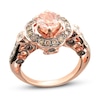 Thumbnail Image 1 of Le Vian Chocolatier Morganite Ring 1/2 ct tw Diamonds 14K Strawberry Gold