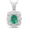 Thumbnail Image 1 of Le Vian Couture Emerald Necklace 3/4 ct tw Diamonds Platinum 18"