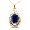 Thumbnail Image 1 of Le Vian Couture Natural Tanzanite Necklace 1-1/2 ct tw Diamonds 18K Honey Gold 18"