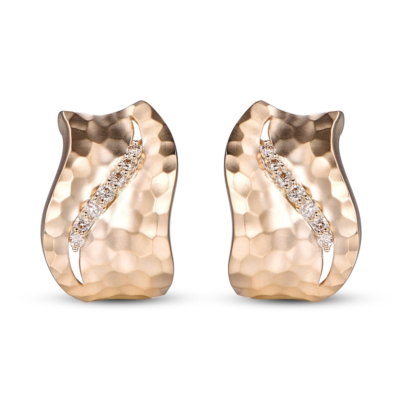 Main Image 1 of Le Vian Creme Brulee Diamond Earrings 1/4 ct tw 14K Honey Gold