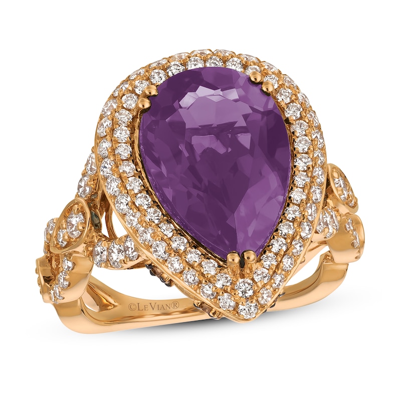 Le Vian Couture Amethyst Ring 1-1/3 ct tw 18K Strawberry Gold