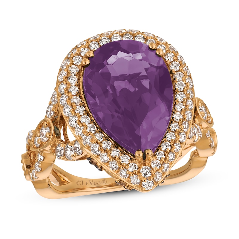 Main Image 1 of Le Vian Couture Amethyst Ring 1-1/3 ct tw 18K Strawberry Gold